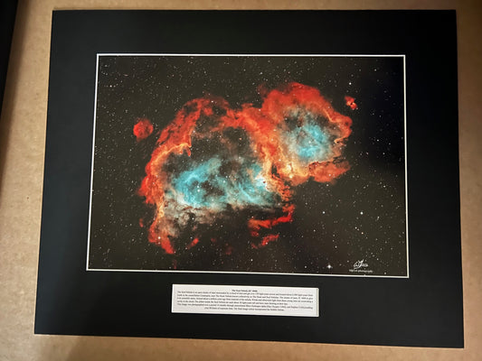 Large: The Soul Nebula Mounted Print with description box