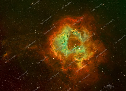 The Rosette Nebula in SHO